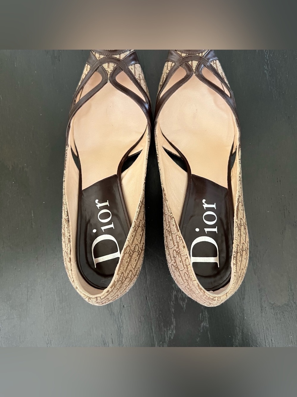 🖤EUC🖤 CHRISTIAN DIOR Strappy Escarpin Kitten Heels - Picture 5 of 13
